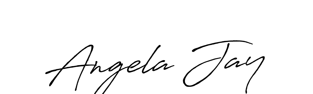 Create a beautiful signature design for name Angela Jay. With this signature (Antro_Vectra_Bolder) fonts, you can make a handwritten signature for free. Angela Jay signature style 7 images and pictures png