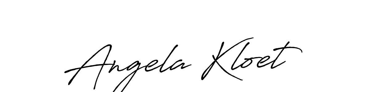 You should practise on your own different ways (Antro_Vectra_Bolder) to write your name (Angela Kloet) in signature. don't let someone else do it for you. Angela Kloet signature style 7 images and pictures png