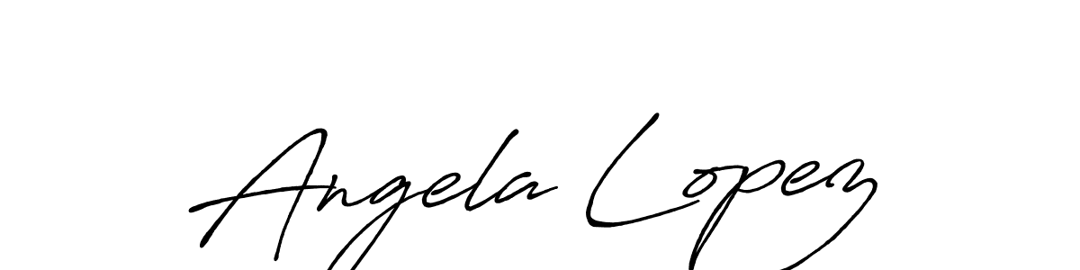 Also we have Angela Lopez name is the best signature style. Create professional handwritten signature collection using Antro_Vectra_Bolder autograph style. Angela Lopez signature style 7 images and pictures png