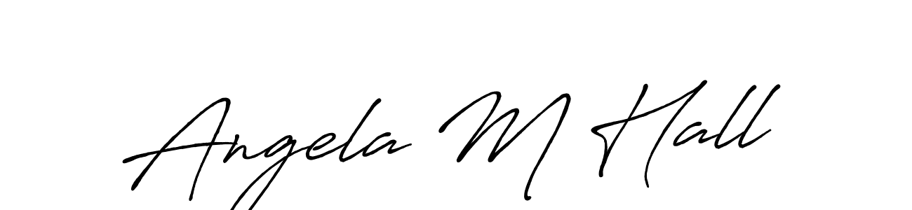 Antro_Vectra_Bolder is a professional signature style that is perfect for those who want to add a touch of class to their signature. It is also a great choice for those who want to make their signature more unique. Get Angela M Hall name to fancy signature for free. Angela M Hall signature style 7 images and pictures png