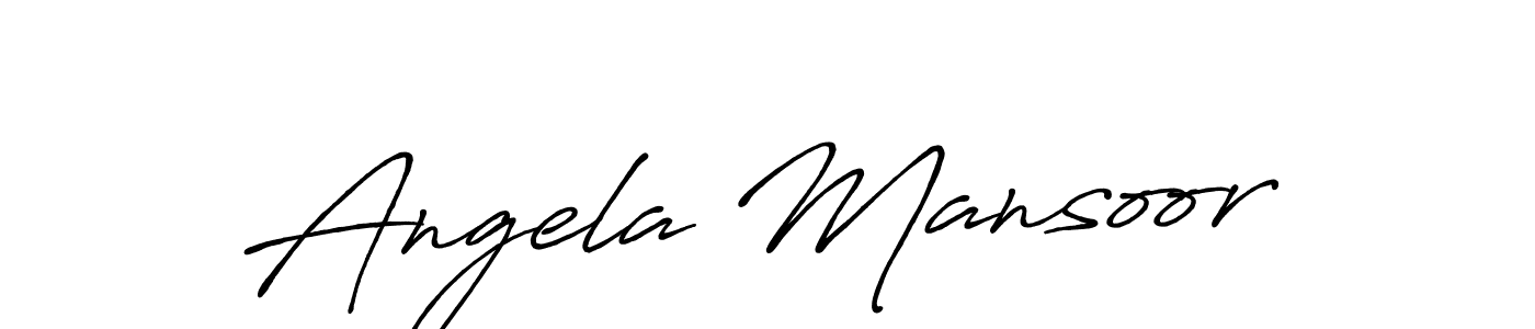 Also we have Angela Mansoor name is the best signature style. Create professional handwritten signature collection using Antro_Vectra_Bolder autograph style. Angela Mansoor signature style 7 images and pictures png