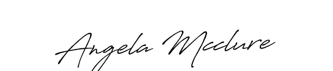 Also we have Angela Mcclure name is the best signature style. Create professional handwritten signature collection using Antro_Vectra_Bolder autograph style. Angela Mcclure signature style 7 images and pictures png