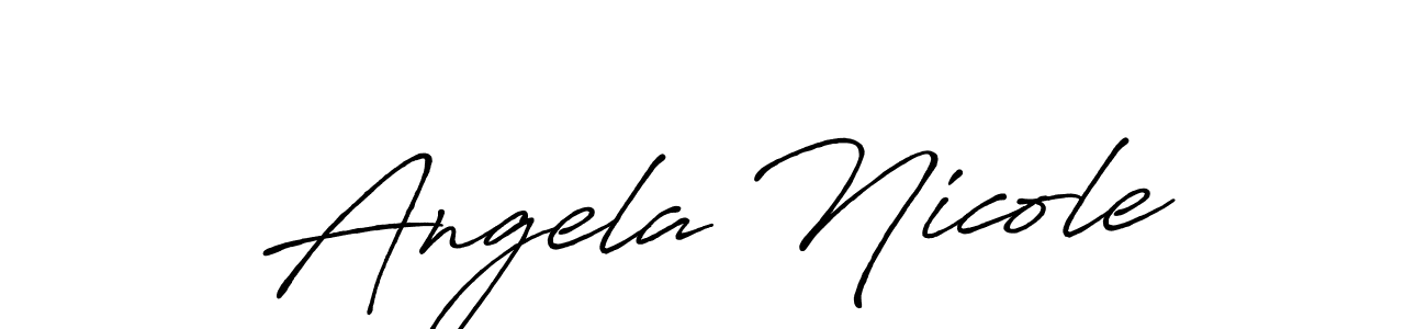 Once you've used our free online signature maker to create your best signature Antro_Vectra_Bolder style, it's time to enjoy all of the benefits that Angela Nicole name signing documents. Angela Nicole signature style 7 images and pictures png
