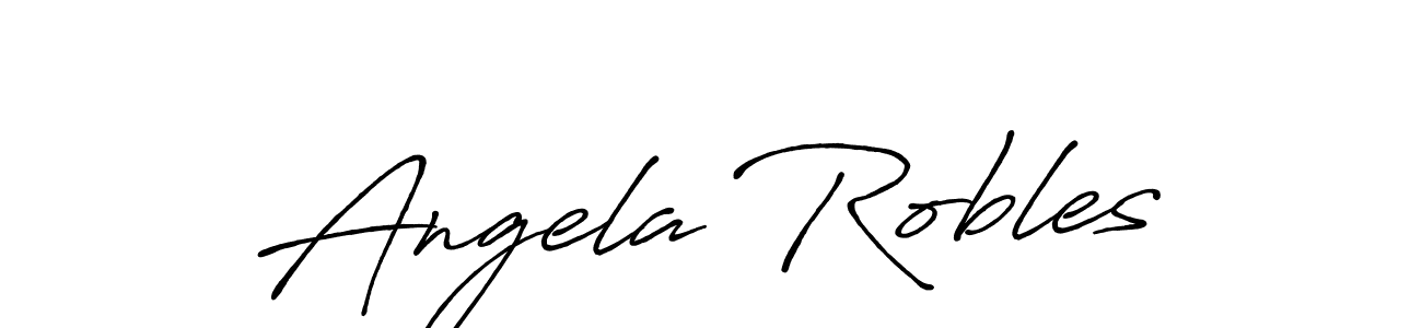 Create a beautiful signature design for name Angela Robles. With this signature (Antro_Vectra_Bolder) fonts, you can make a handwritten signature for free. Angela Robles signature style 7 images and pictures png