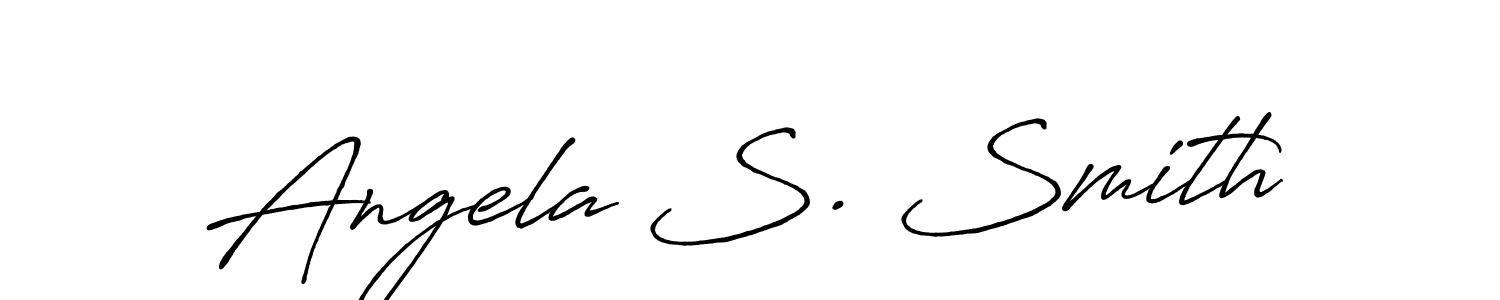 Make a short Angela S. Smith signature style. Manage your documents anywhere anytime using Antro_Vectra_Bolder. Create and add eSignatures, submit forms, share and send files easily. Angela S. Smith signature style 7 images and pictures png