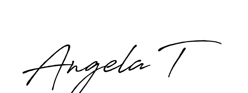 Make a beautiful signature design for name Angela T. Use this online signature maker to create a handwritten signature for free. Angela T signature style 7 images and pictures png