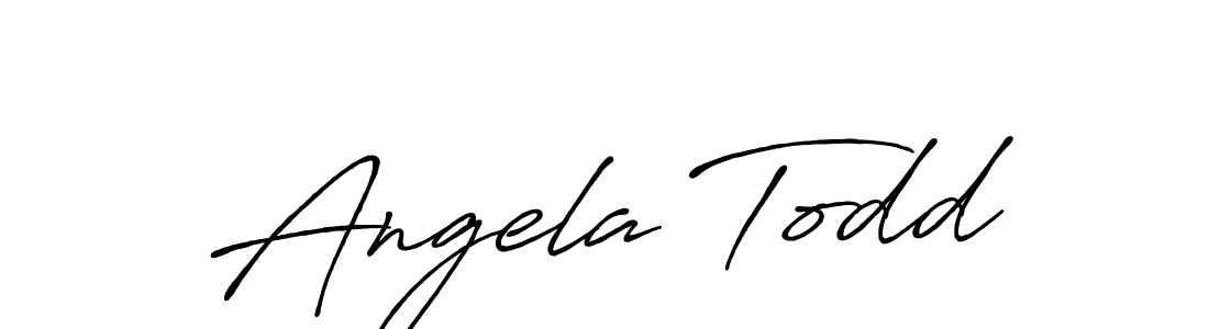 Angela Todd stylish signature style. Best Handwritten Sign (Antro_Vectra_Bolder) for my name. Handwritten Signature Collection Ideas for my name Angela Todd. Angela Todd signature style 7 images and pictures png
