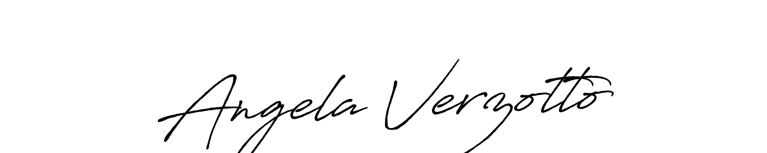 Also You can easily find your signature by using the search form. We will create Angela Verzotto name handwritten signature images for you free of cost using Antro_Vectra_Bolder sign style. Angela Verzotto signature style 7 images and pictures png