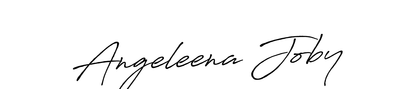 if you are searching for the best signature style for your name Angeleena Joby. so please give up your signature search. here we have designed multiple signature styles  using Antro_Vectra_Bolder. Angeleena Joby signature style 7 images and pictures png