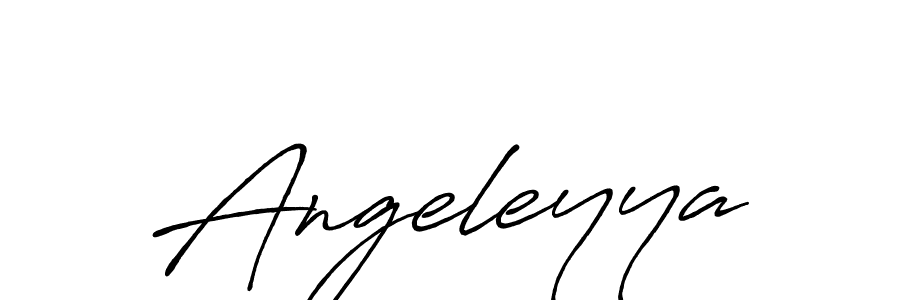 Use a signature maker to create a handwritten signature online. With this signature software, you can design (Antro_Vectra_Bolder) your own signature for name Angeleyya. Angeleyya signature style 7 images and pictures png