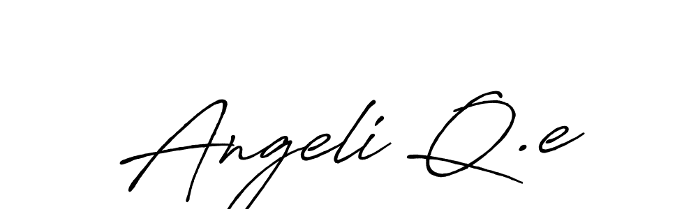 How to make Angeli Q.e signature? Antro_Vectra_Bolder is a professional autograph style. Create handwritten signature for Angeli Q.e name. Angeli Q.e signature style 7 images and pictures png