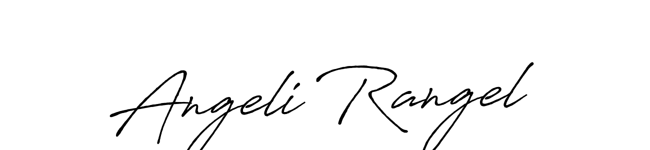 Make a beautiful signature design for name Angeli Rangel. With this signature (Antro_Vectra_Bolder) style, you can create a handwritten signature for free. Angeli Rangel signature style 7 images and pictures png