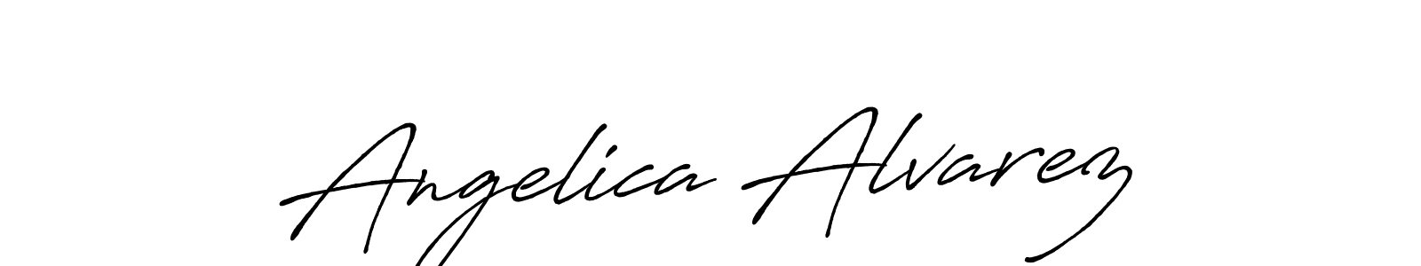 Design your own signature with our free online signature maker. With this signature software, you can create a handwritten (Antro_Vectra_Bolder) signature for name Angelica Alvarez. Angelica Alvarez signature style 7 images and pictures png