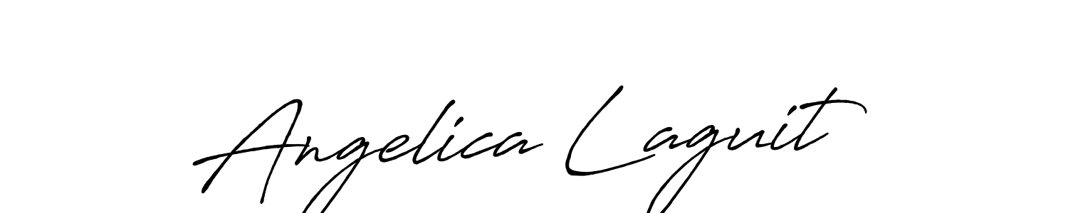 if you are searching for the best signature style for your name Angelica Laguit. so please give up your signature search. here we have designed multiple signature styles  using Antro_Vectra_Bolder. Angelica Laguit signature style 7 images and pictures png