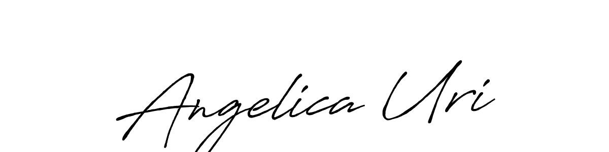 Create a beautiful signature design for name Angelica Uri. With this signature (Antro_Vectra_Bolder) fonts, you can make a handwritten signature for free. Angelica Uri signature style 7 images and pictures png