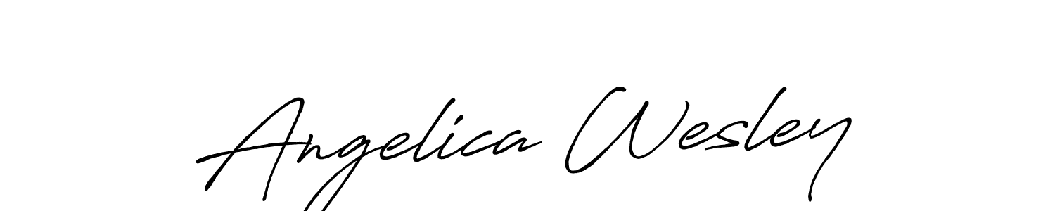 Antro_Vectra_Bolder is a professional signature style that is perfect for those who want to add a touch of class to their signature. It is also a great choice for those who want to make their signature more unique. Get Angelica Wesley name to fancy signature for free. Angelica Wesley signature style 7 images and pictures png