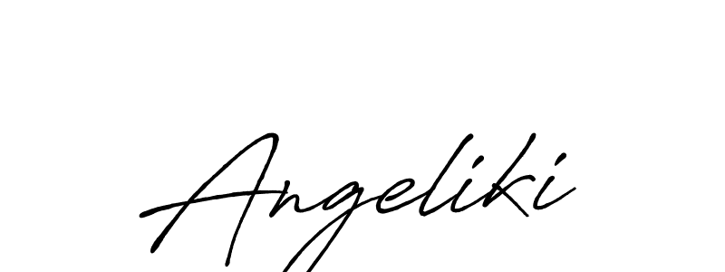 Use a signature maker to create a handwritten signature online. With this signature software, you can design (Antro_Vectra_Bolder) your own signature for name Angeliki. Angeliki signature style 7 images and pictures png