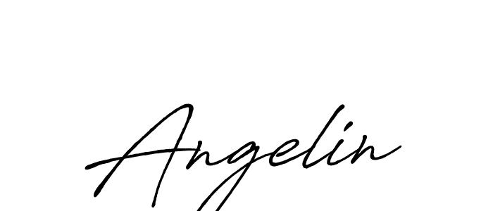 Angelin stylish signature style. Best Handwritten Sign (Antro_Vectra_Bolder) for my name. Handwritten Signature Collection Ideas for my name Angelin. Angelin signature style 7 images and pictures png