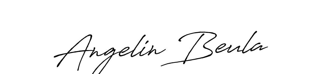Angelin Beula stylish signature style. Best Handwritten Sign (Antro_Vectra_Bolder) for my name. Handwritten Signature Collection Ideas for my name Angelin Beula. Angelin Beula signature style 7 images and pictures png