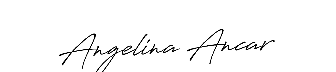 You should practise on your own different ways (Antro_Vectra_Bolder) to write your name (Angelina Ancar) in signature. don't let someone else do it for you. Angelina Ancar signature style 7 images and pictures png