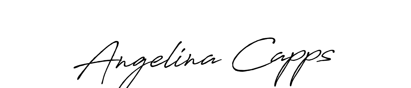 Design your own signature with our free online signature maker. With this signature software, you can create a handwritten (Antro_Vectra_Bolder) signature for name Angelina Capps. Angelina Capps signature style 7 images and pictures png