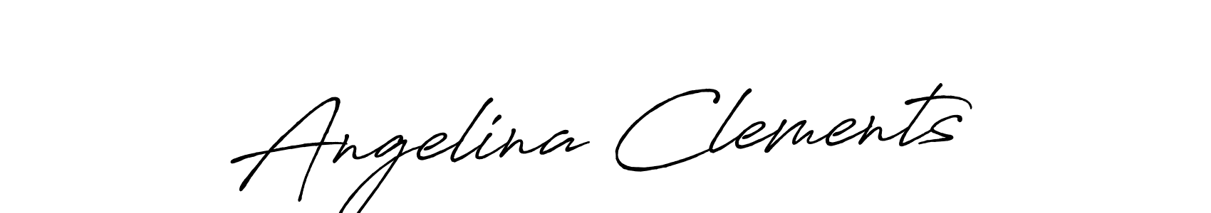 Use a signature maker to create a handwritten signature online. With this signature software, you can design (Antro_Vectra_Bolder) your own signature for name Angelina Clements. Angelina Clements signature style 7 images and pictures png