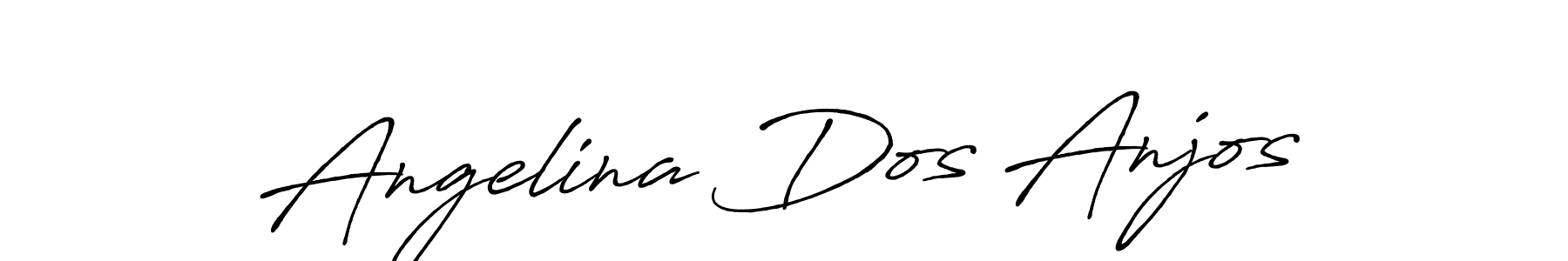 Create a beautiful signature design for name Angelina Dos Anjos. With this signature (Antro_Vectra_Bolder) fonts, you can make a handwritten signature for free. Angelina Dos Anjos signature style 7 images and pictures png