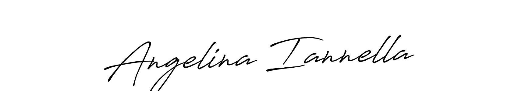 Make a beautiful signature design for name Angelina Iannella. With this signature (Antro_Vectra_Bolder) style, you can create a handwritten signature for free. Angelina Iannella signature style 7 images and pictures png