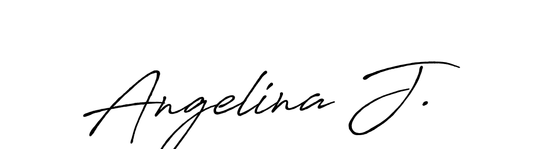 The best way (Antro_Vectra_Bolder) to make a short signature is to pick only two or three words in your name. The name Angelina J. include a total of six letters. For converting this name. Angelina J. signature style 7 images and pictures png