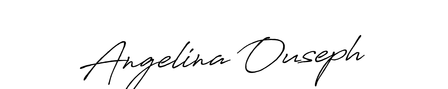 Make a beautiful signature design for name Angelina Ouseph. Use this online signature maker to create a handwritten signature for free. Angelina Ouseph signature style 7 images and pictures png