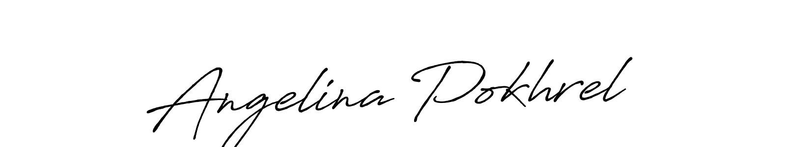 How to Draw Angelina Pokhrel signature style? Antro_Vectra_Bolder is a latest design signature styles for name Angelina Pokhrel. Angelina Pokhrel signature style 7 images and pictures png