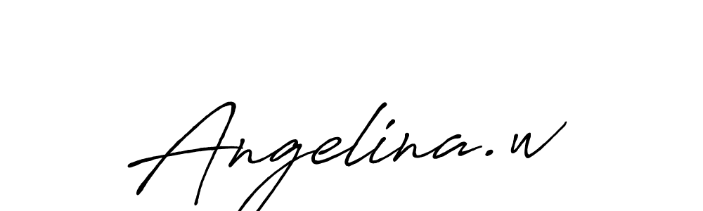 Also You can easily find your signature by using the search form. We will create Angelina.w name handwritten signature images for you free of cost using Antro_Vectra_Bolder sign style. Angelina.w signature style 7 images and pictures png