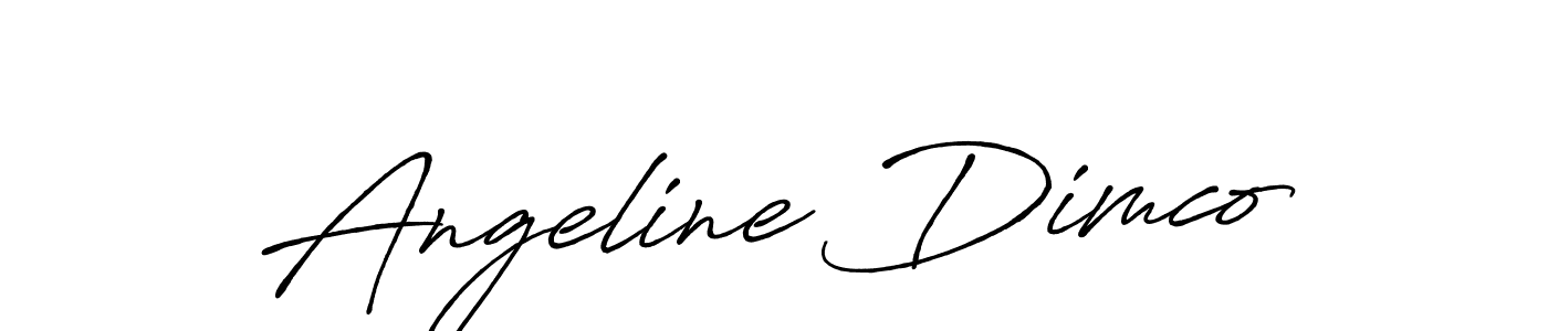 Create a beautiful signature design for name Angeline Dimco. With this signature (Antro_Vectra_Bolder) fonts, you can make a handwritten signature for free. Angeline Dimco signature style 7 images and pictures png
