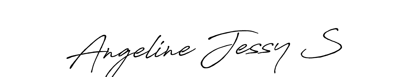Design your own signature with our free online signature maker. With this signature software, you can create a handwritten (Antro_Vectra_Bolder) signature for name Angeline Jessy S. Angeline Jessy S signature style 7 images and pictures png