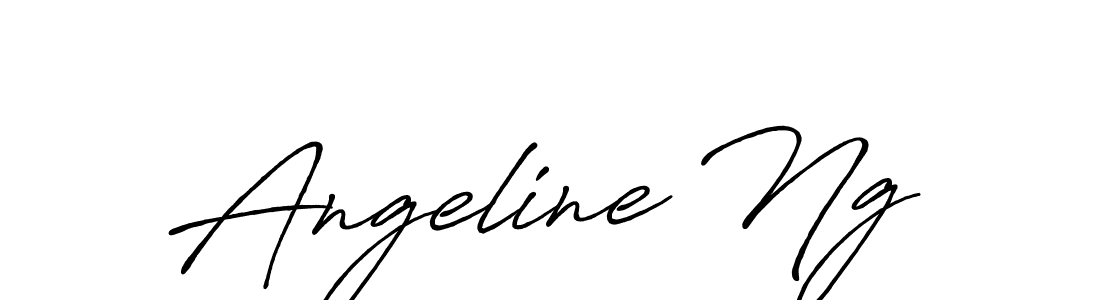 Make a beautiful signature design for name Angeline Ng. With this signature (Antro_Vectra_Bolder) style, you can create a handwritten signature for free. Angeline Ng signature style 7 images and pictures png