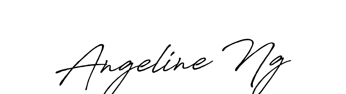 Make a beautiful signature design for name Angeline Ng. With this signature (Antro_Vectra_Bolder) style, you can create a handwritten signature for free. Angeline Ng signature style 7 images and pictures png