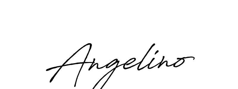 Design your own signature with our free online signature maker. With this signature software, you can create a handwritten (Antro_Vectra_Bolder) signature for name Angelino. Angelino signature style 7 images and pictures png