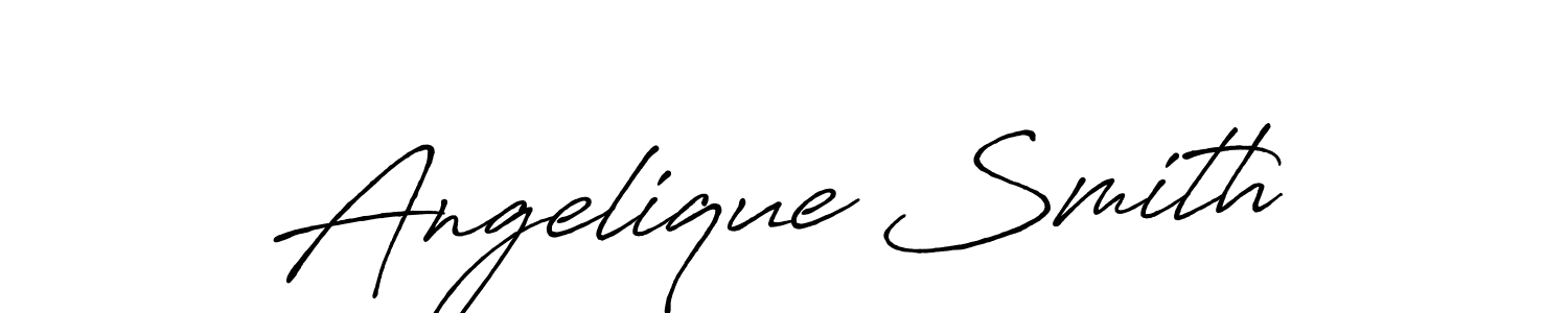 The best way (Antro_Vectra_Bolder) to make a short signature is to pick only two or three words in your name. The name Angelique Smith include a total of six letters. For converting this name. Angelique Smith signature style 7 images and pictures png