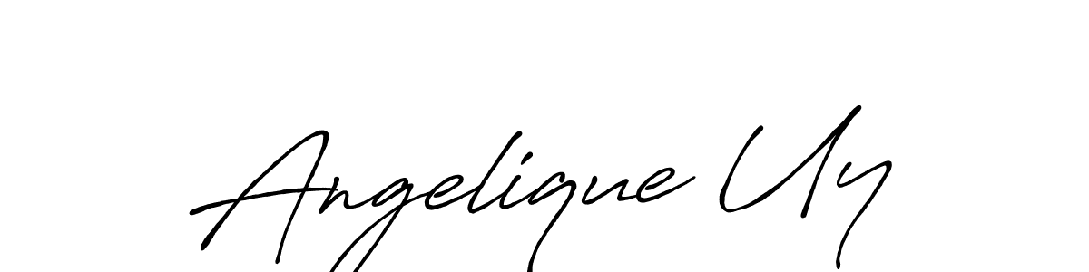 Also You can easily find your signature by using the search form. We will create Angelique Uy name handwritten signature images for you free of cost using Antro_Vectra_Bolder sign style. Angelique Uy signature style 7 images and pictures png