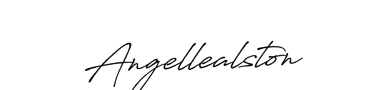 if you are searching for the best signature style for your name Angellealston. so please give up your signature search. here we have designed multiple signature styles  using Antro_Vectra_Bolder. Angellealston signature style 7 images and pictures png