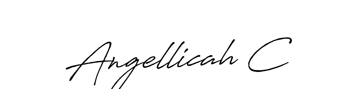 Design your own signature with our free online signature maker. With this signature software, you can create a handwritten (Antro_Vectra_Bolder) signature for name Angellicah C. Angellicah C signature style 7 images and pictures png