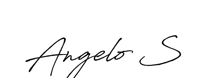 You should practise on your own different ways (Antro_Vectra_Bolder) to write your name (Angelo S) in signature. don't let someone else do it for you. Angelo S signature style 7 images and pictures png