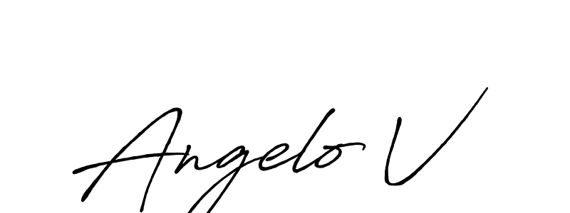 Once you've used our free online signature maker to create your best signature Antro_Vectra_Bolder style, it's time to enjoy all of the benefits that Angelo V name signing documents. Angelo V signature style 7 images and pictures png