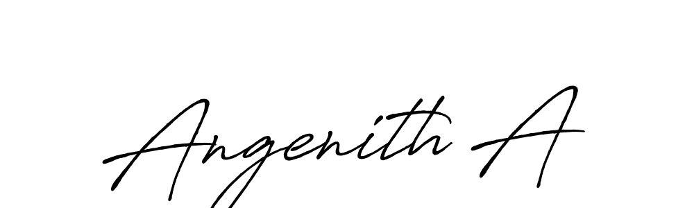 Make a beautiful signature design for name Angenith A. Use this online signature maker to create a handwritten signature for free. Angenith A signature style 7 images and pictures png