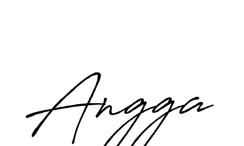 Angga stylish signature style. Best Handwritten Sign (Antro_Vectra_Bolder) for my name. Handwritten Signature Collection Ideas for my name Angga. Angga signature style 7 images and pictures png