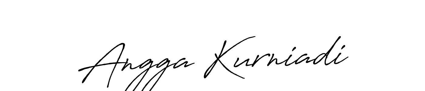 Angga Kurniadi stylish signature style. Best Handwritten Sign (Antro_Vectra_Bolder) for my name. Handwritten Signature Collection Ideas for my name Angga Kurniadi. Angga Kurniadi signature style 7 images and pictures png