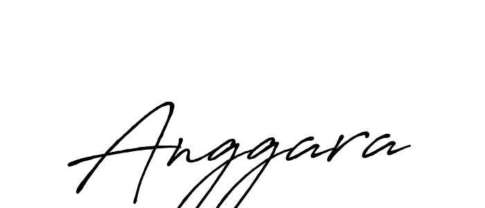 How to make Anggara signature? Antro_Vectra_Bolder is a professional autograph style. Create handwritten signature for Anggara name. Anggara signature style 7 images and pictures png