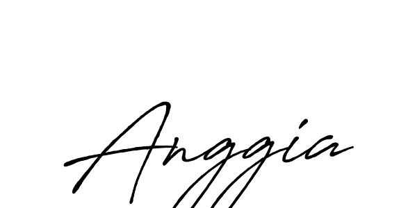Also we have Anggia name is the best signature style. Create professional handwritten signature collection using Antro_Vectra_Bolder autograph style. Anggia signature style 7 images and pictures png