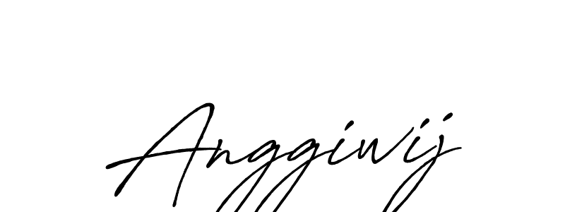 Use a signature maker to create a handwritten signature online. With this signature software, you can design (Antro_Vectra_Bolder) your own signature for name Anggiwij. Anggiwij signature style 7 images and pictures png