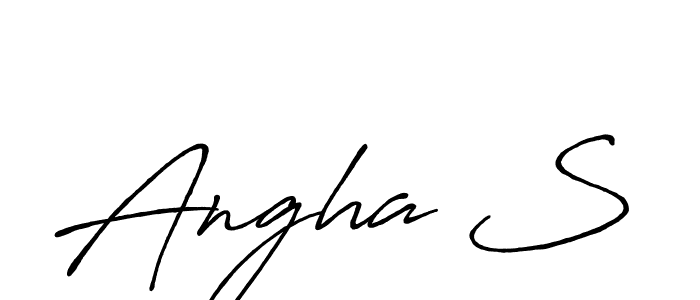 Here are the top 10 professional signature styles for the name Angha S. These are the best autograph styles you can use for your name. Angha S signature style 7 images and pictures png